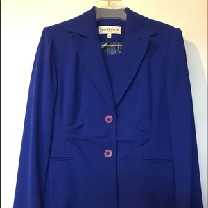 Jones New York Colbat Blue Skirt Suit.